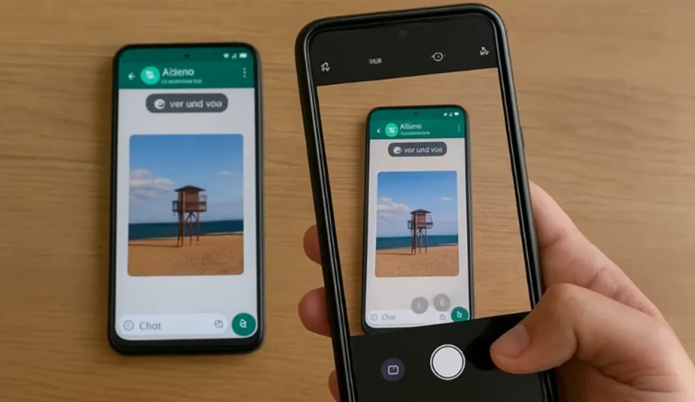 tomar foto de whatsapp con otro dispositivo